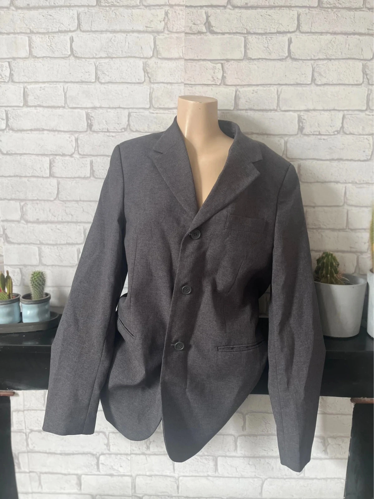 Blazer homme Urban Kiabi – Taille 44 – Gris anthracite – Très bon état